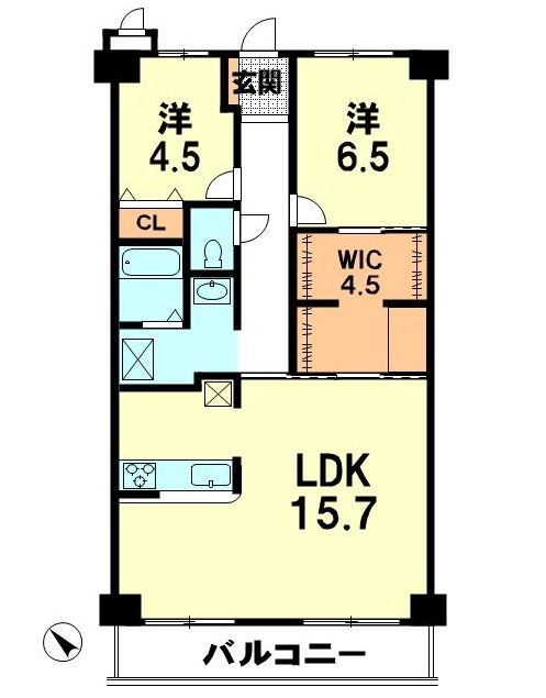 レイクイーストCITY壱番館グレーシィ稲枝Ⅰ期棟 307