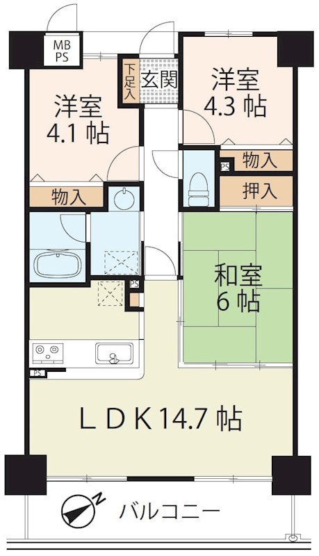 ライオンズマンション彦根 905